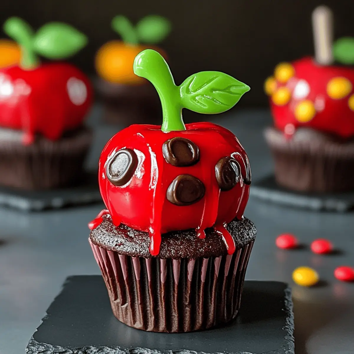 Poison Apple Cupcakes - Spooky Sweet Treats for Halloween