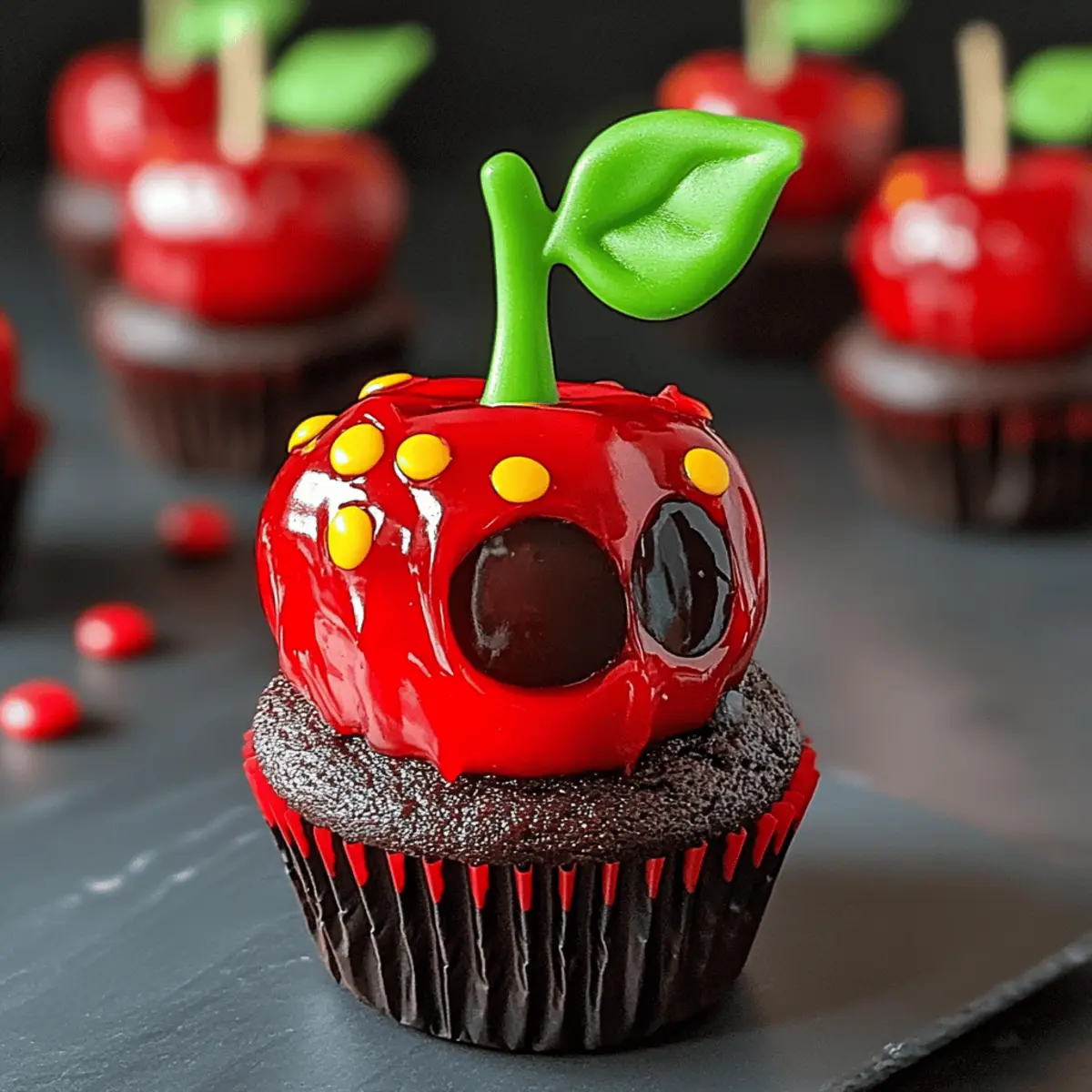 Poison Apple Cupcakes yfvqjl