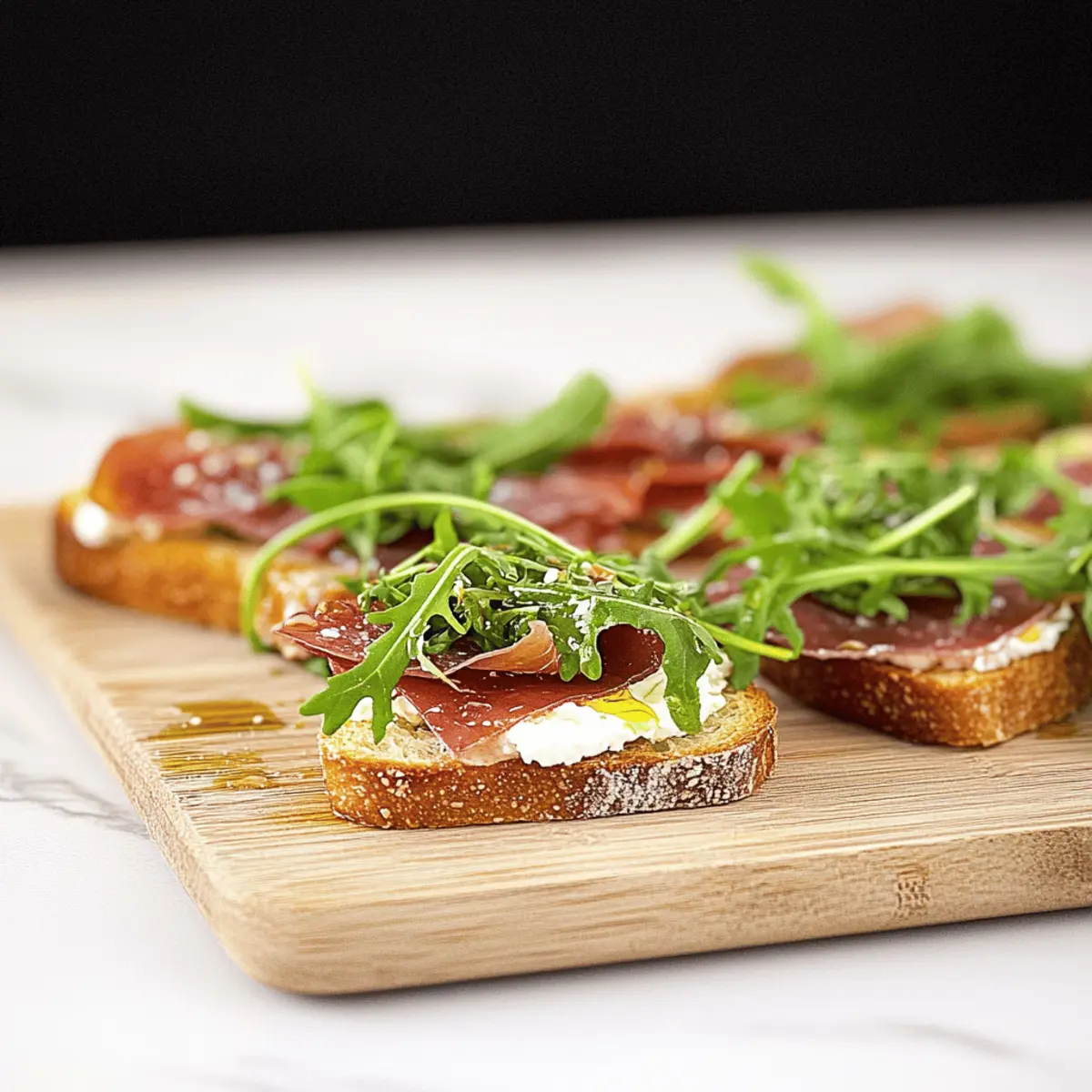 Prosciutto Arugula Bruschetta wtd9n1
