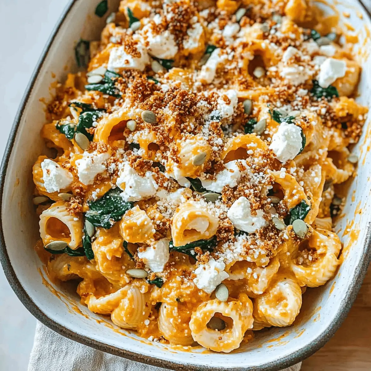 Pumpkin Feta Pasta emcqim