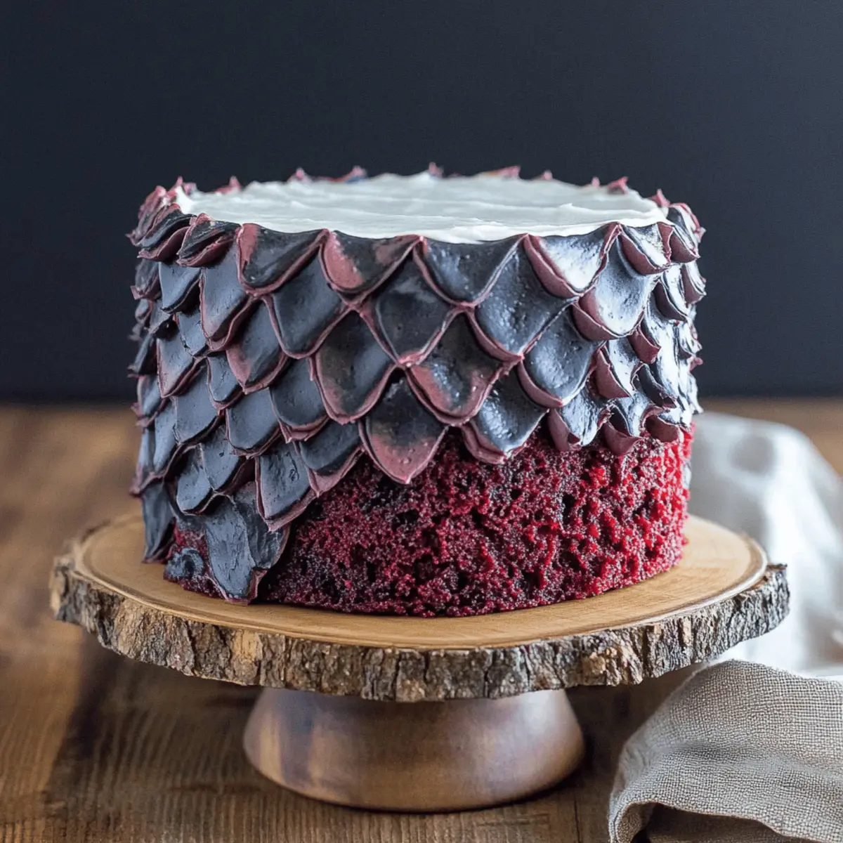 Red Velvet Dragonscale Cake uygvvn