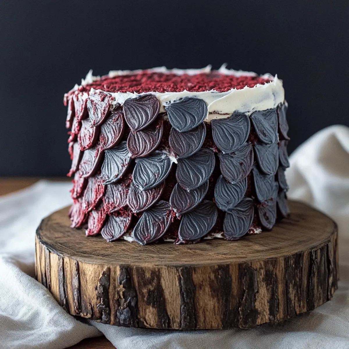 Red Velvet Dragonscale Cake ymvien