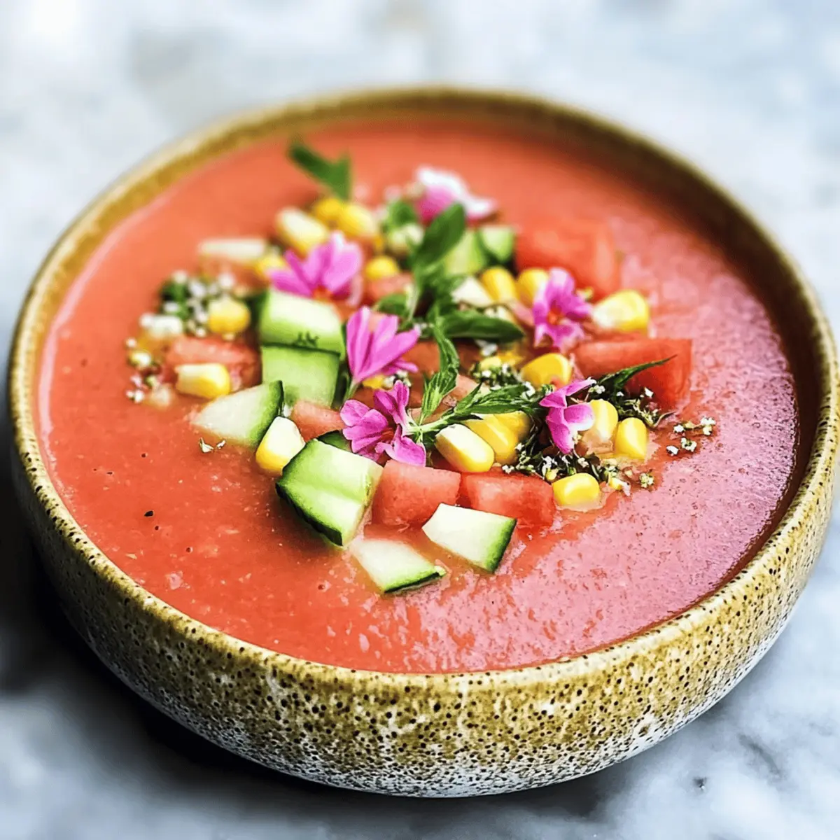 Refreshing Watermelon Gazpacho cluihj