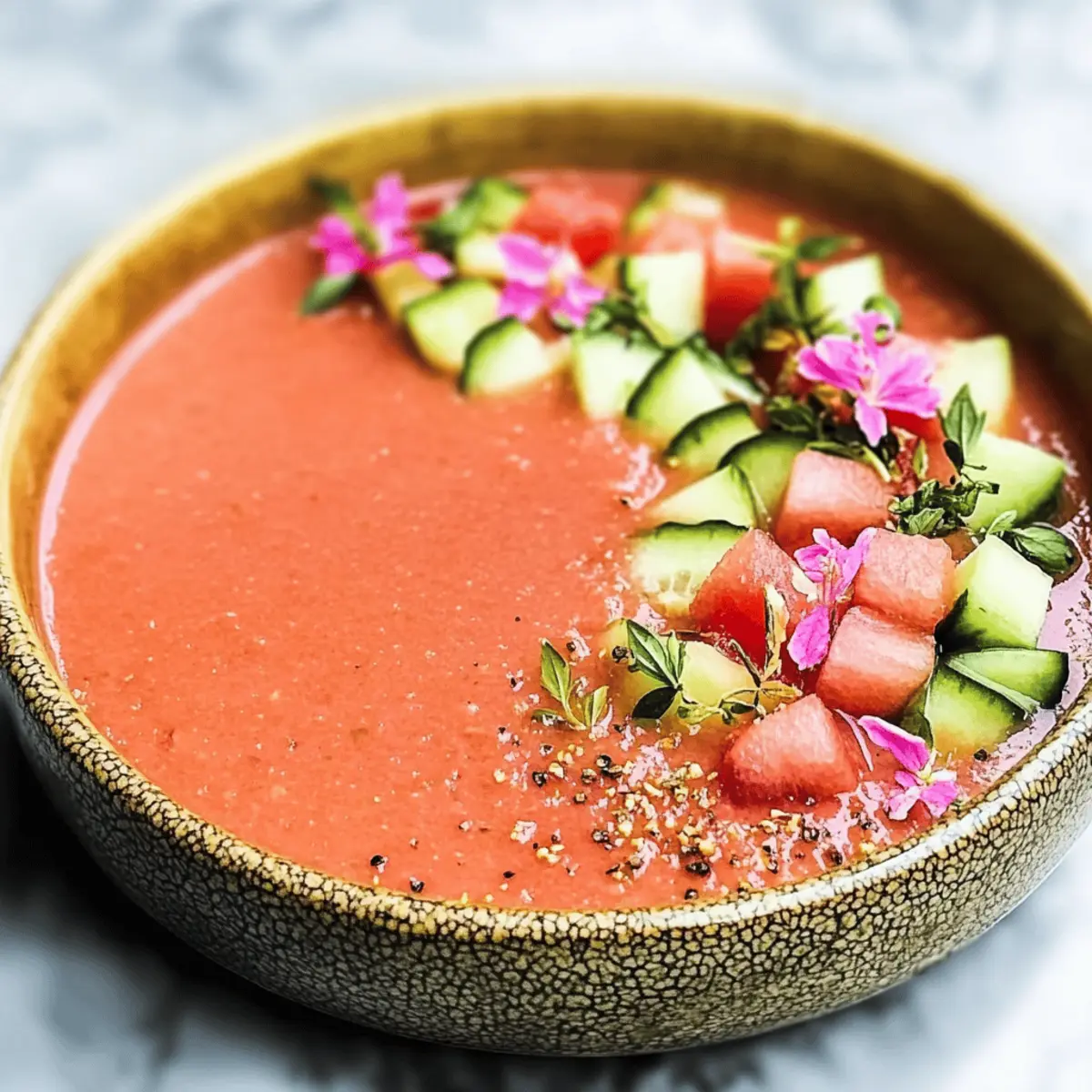 Refreshing Watermelon Gazpacho for a Bright Summer Chill