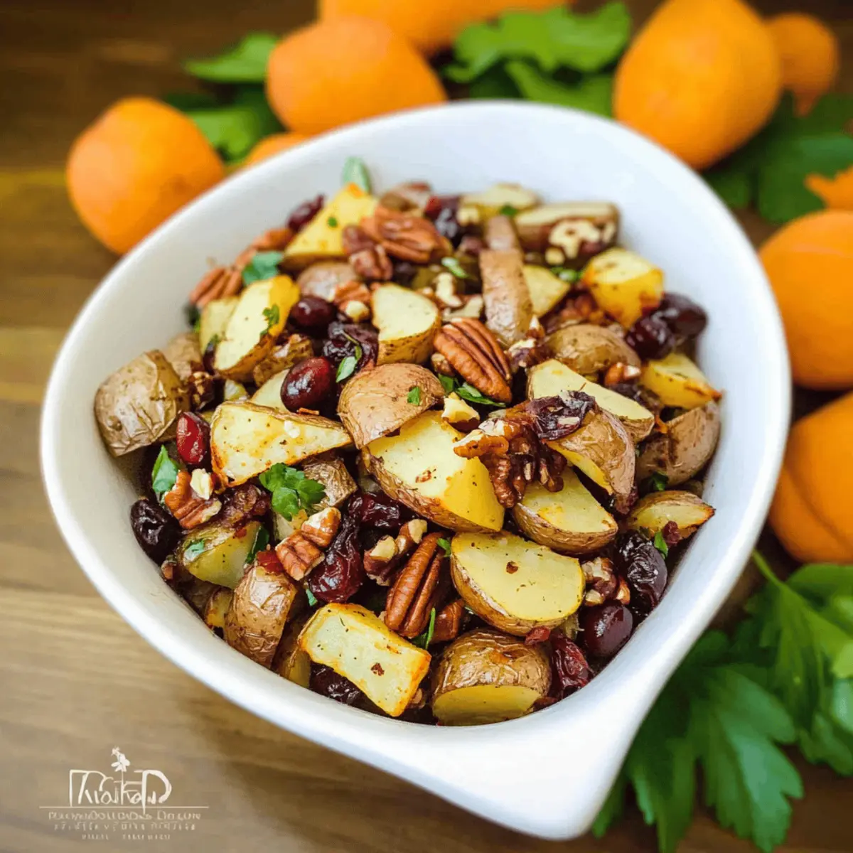 Roasted Potato Medley with Cranberries and Pecans qml8jy