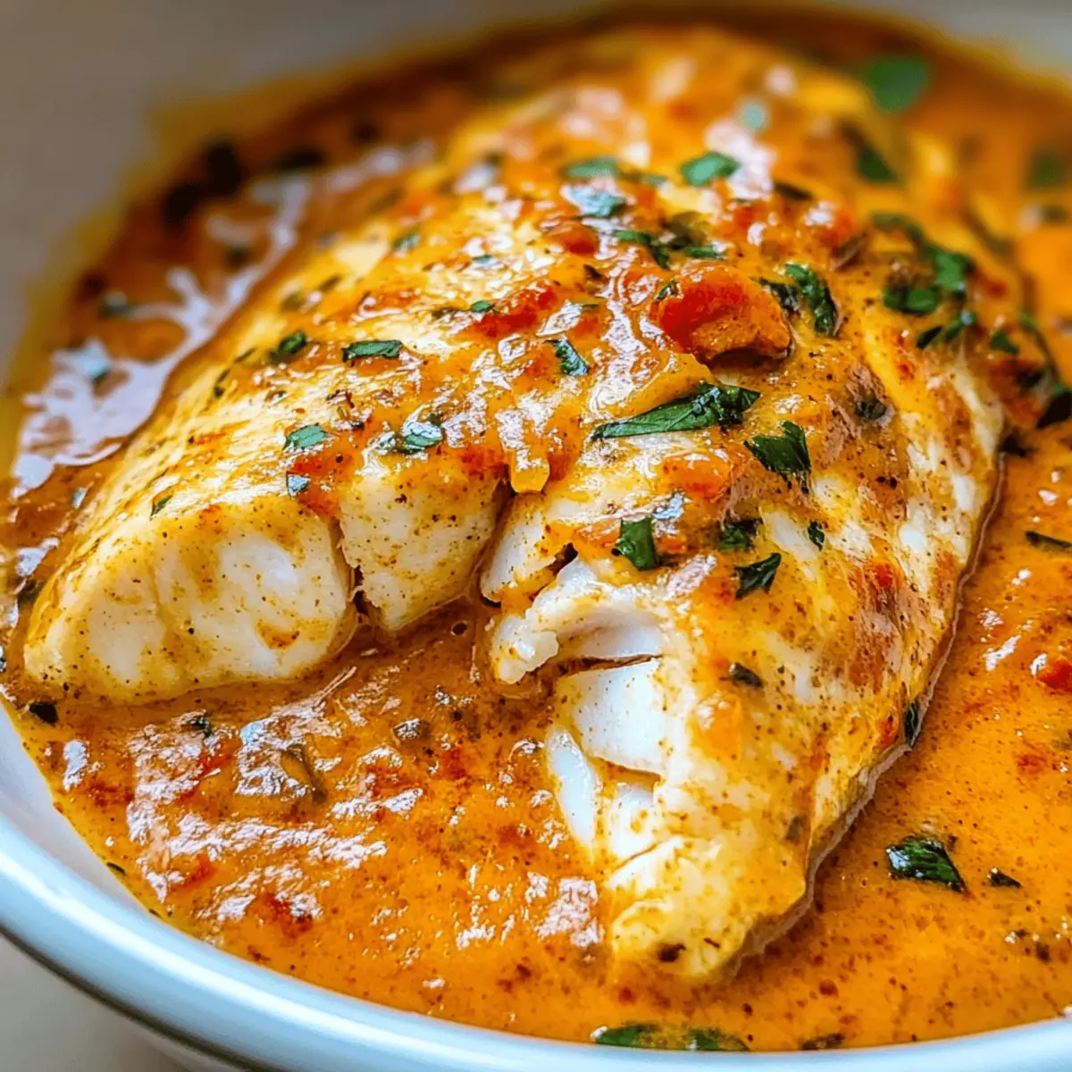 Savor Tilapia in Roasted Pepper Sauce nquw0u