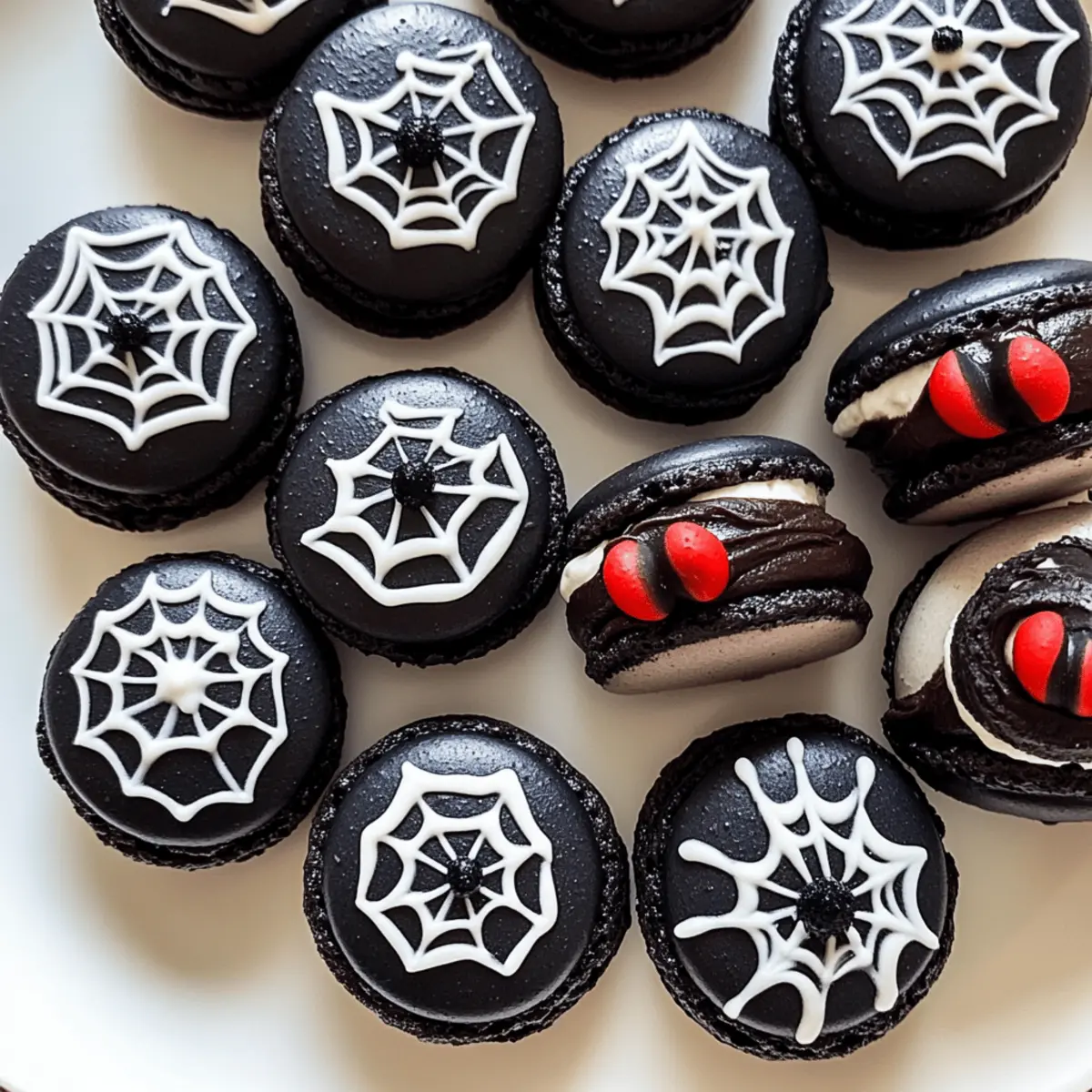 Spider Web Macarons ff4ipf