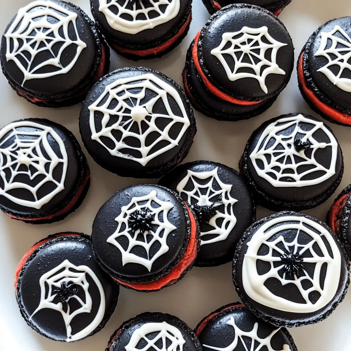 Halloween Spider Web Macarons: Spooky and Delicious Treats