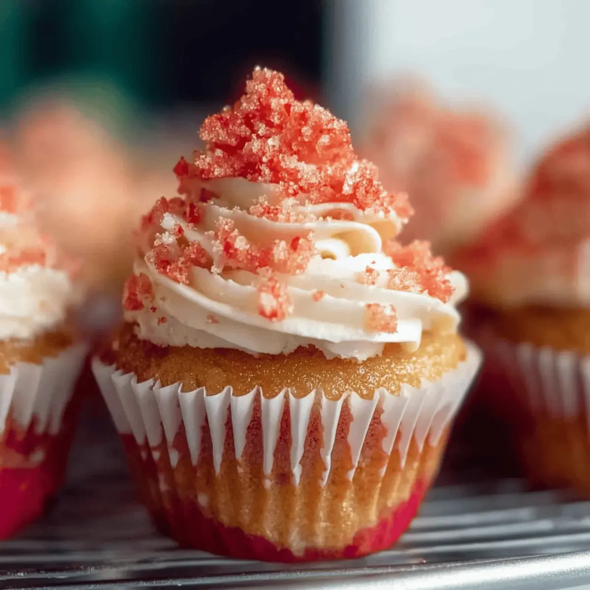 Strawberry Crunch Cupcakes sregnc