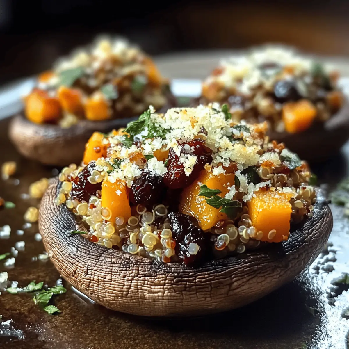 Stuffed Portobello Mushrooms keftga
