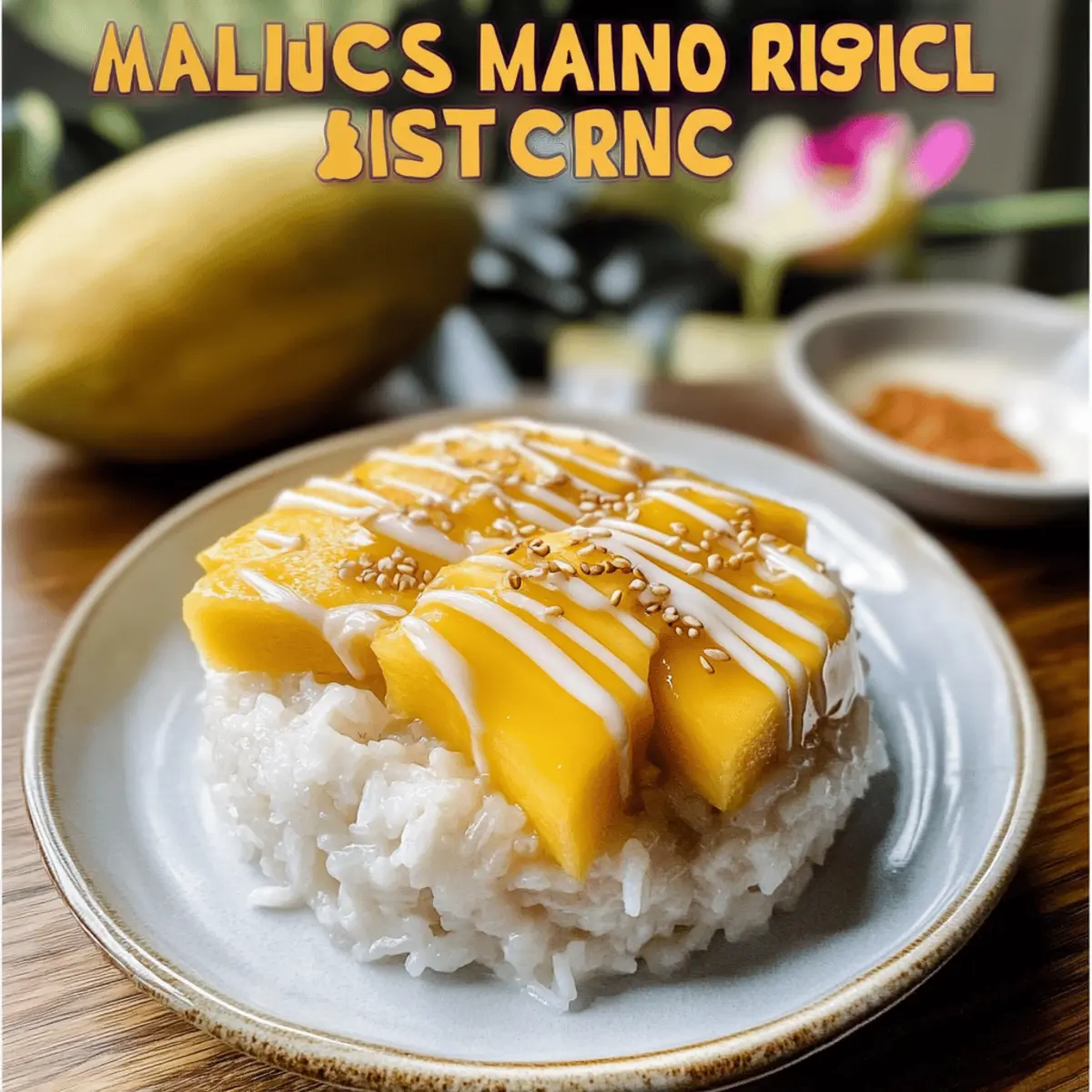 THAI MANGO STICKY RICE qcf4ql