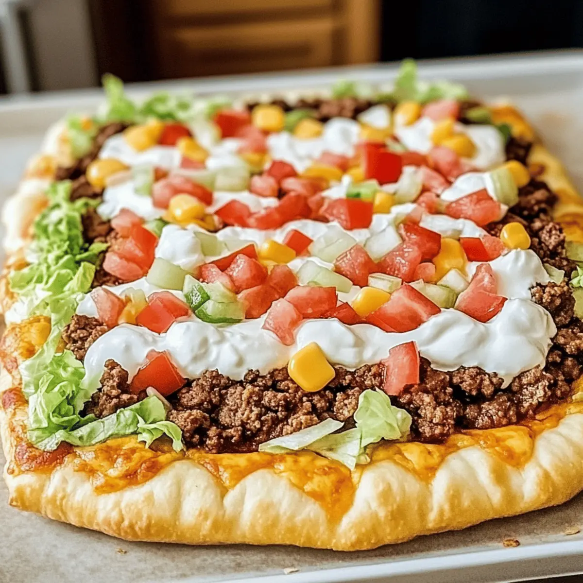 Taco Pizza: Your New Favorite Cheesy Appetizer Delight