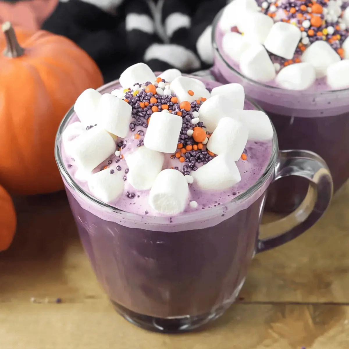 Witch’s Brew Purple Hot Chocolate for Your Spooky Movie Night
