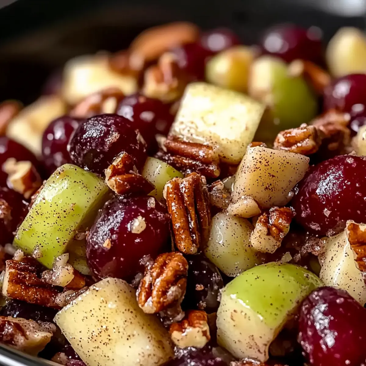 Cinnamon Apple Grape Salad: A Sweet and Crunchy Delight
