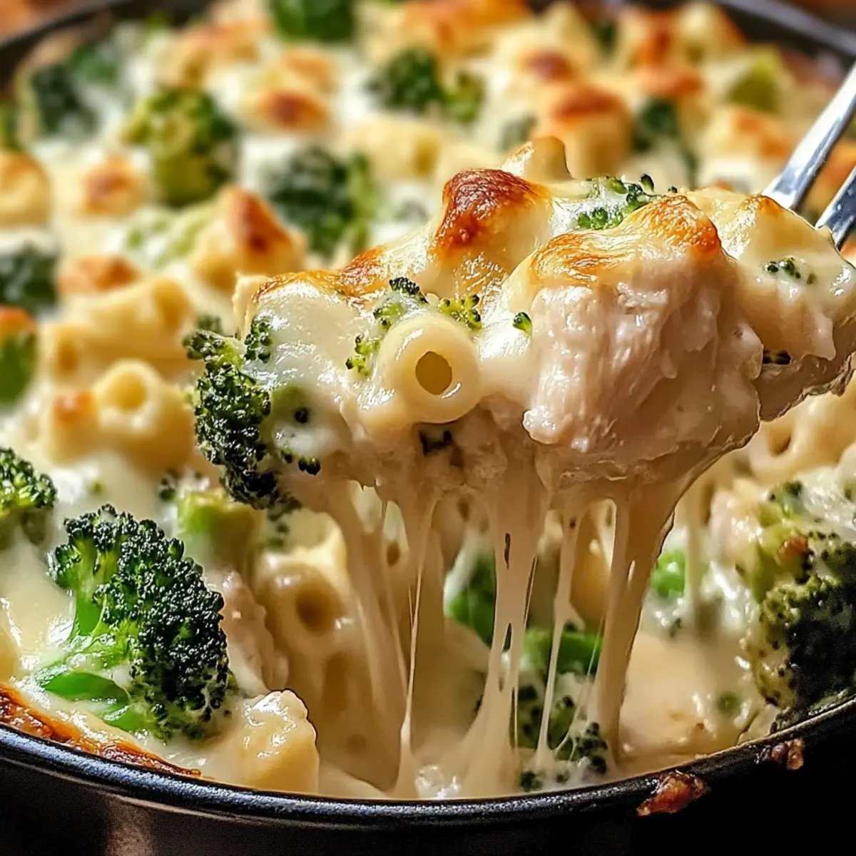 Creamy Chicken and Broccoli Alfredo Bake for Cozy Nights