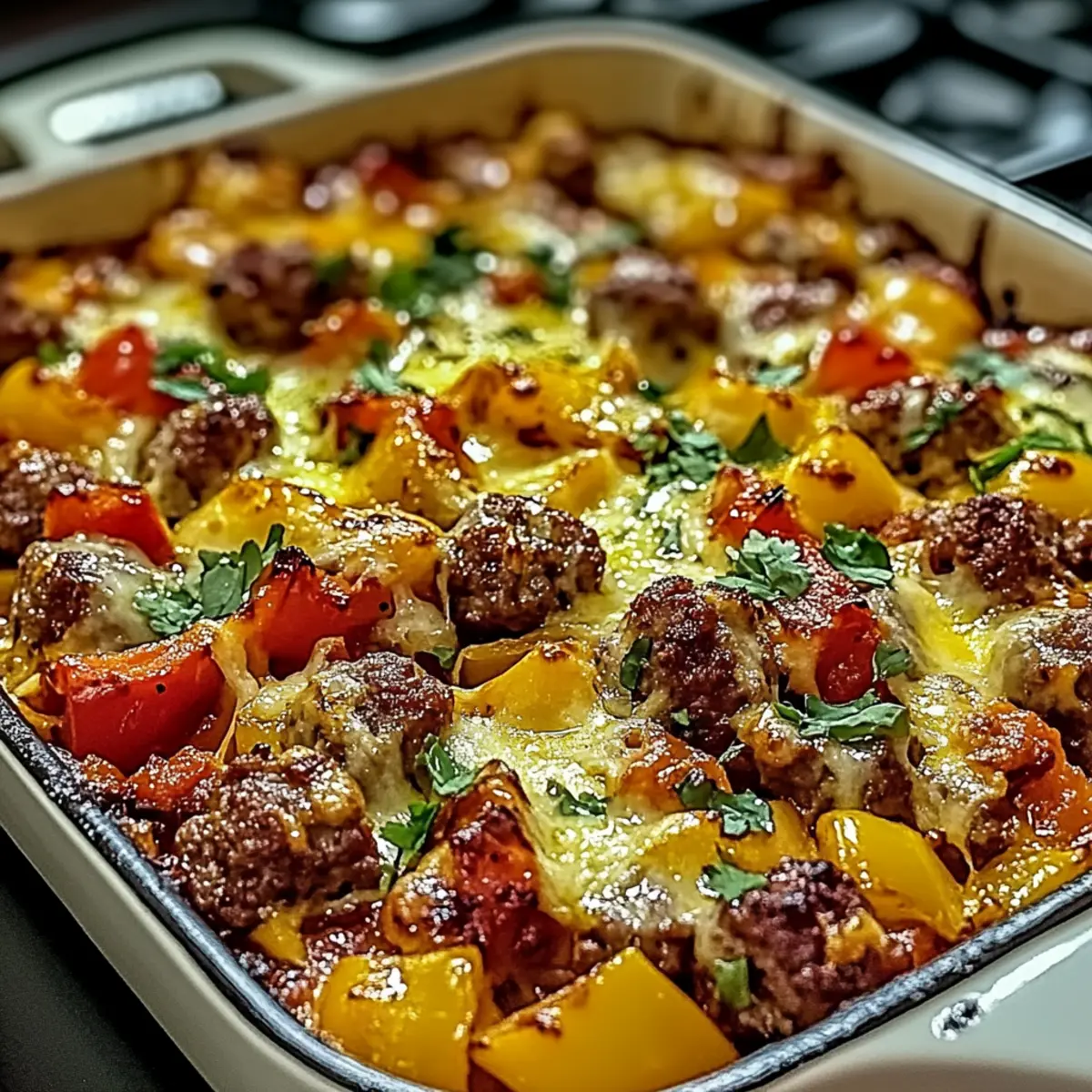 Italian Sausage & Pepper Casserole: Cozy Comfort Food Delight