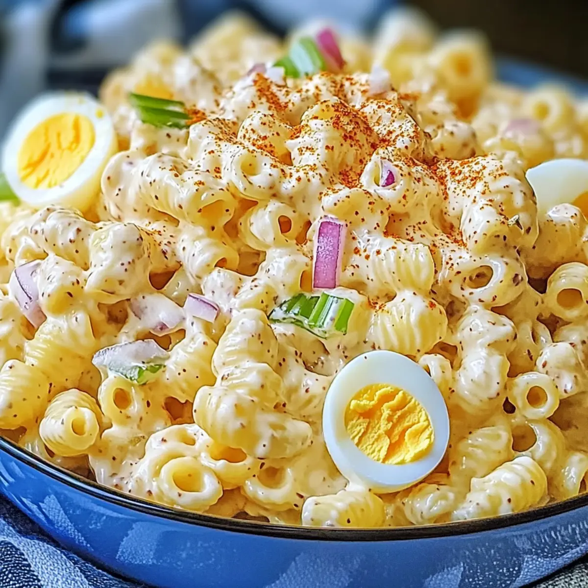Deviled Egg Pasta Salad - Tangy Twist for Easy Gatherings