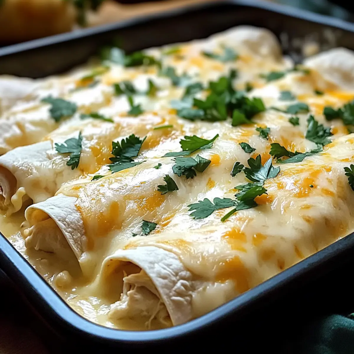 Creamy White Chicken Enchiladas: Cozy Comfort in Every Bite