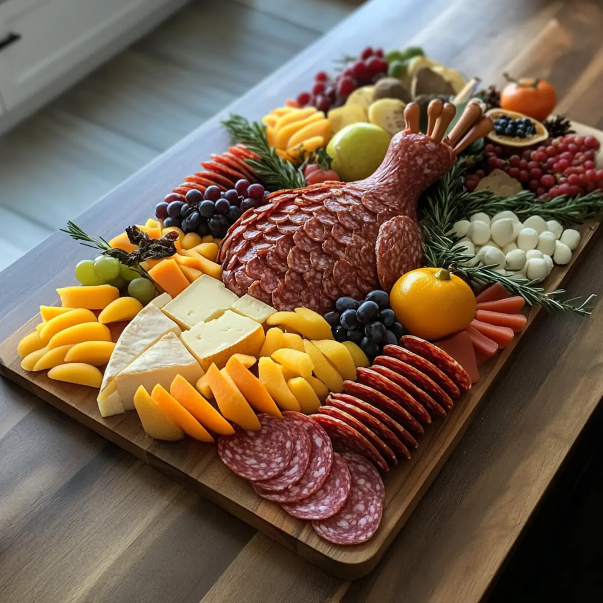 Turkey Shaped Charcuterie Boards That Wow Your Guests