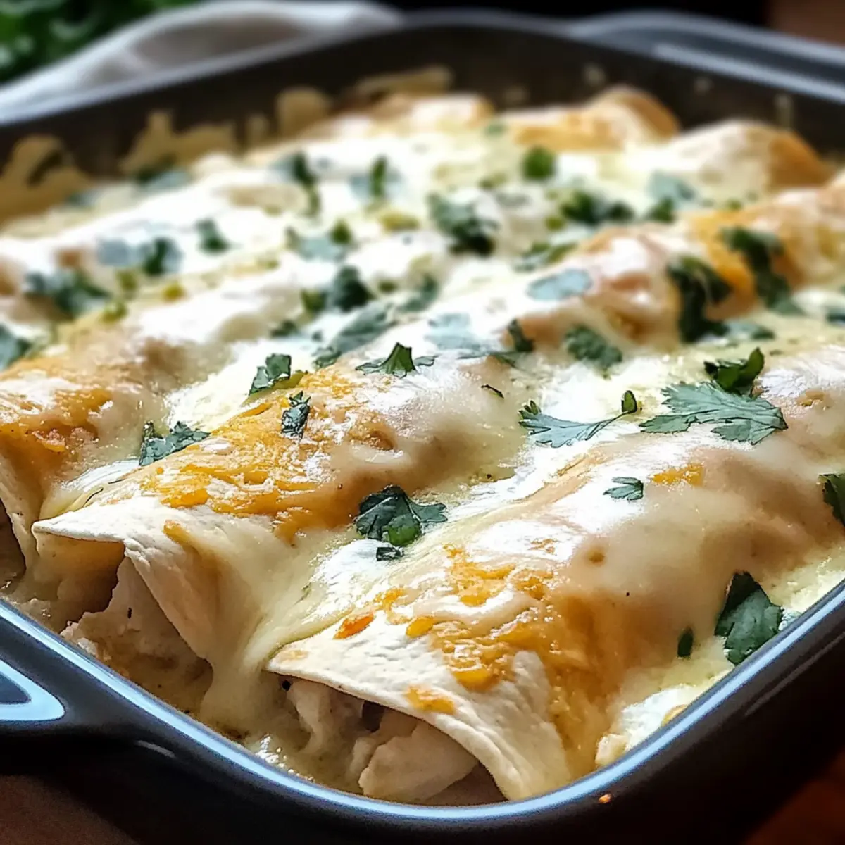 Creamy White Chicken Enchiladas for Cozy Family Dinners