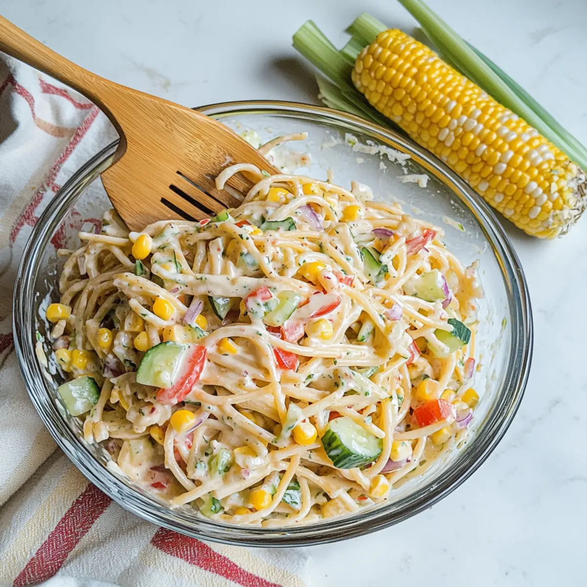 Colorful Confetti Salad: A Creamy Delight for Your Table