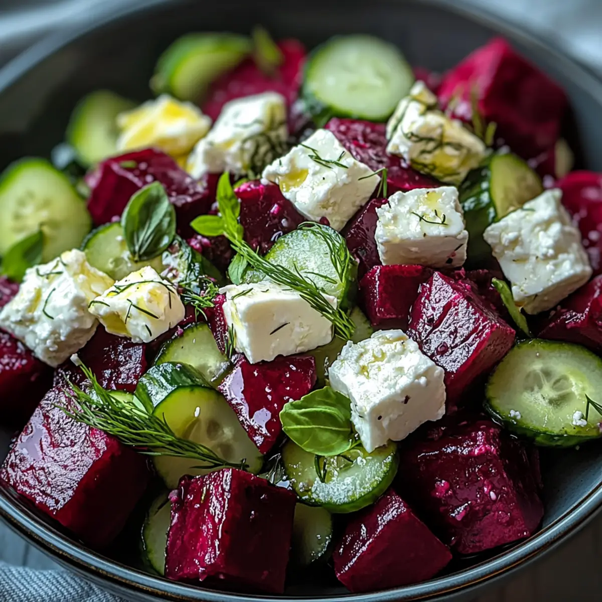 Beet Salad with Feta and Cucumbers Delight for a Fresh Twist