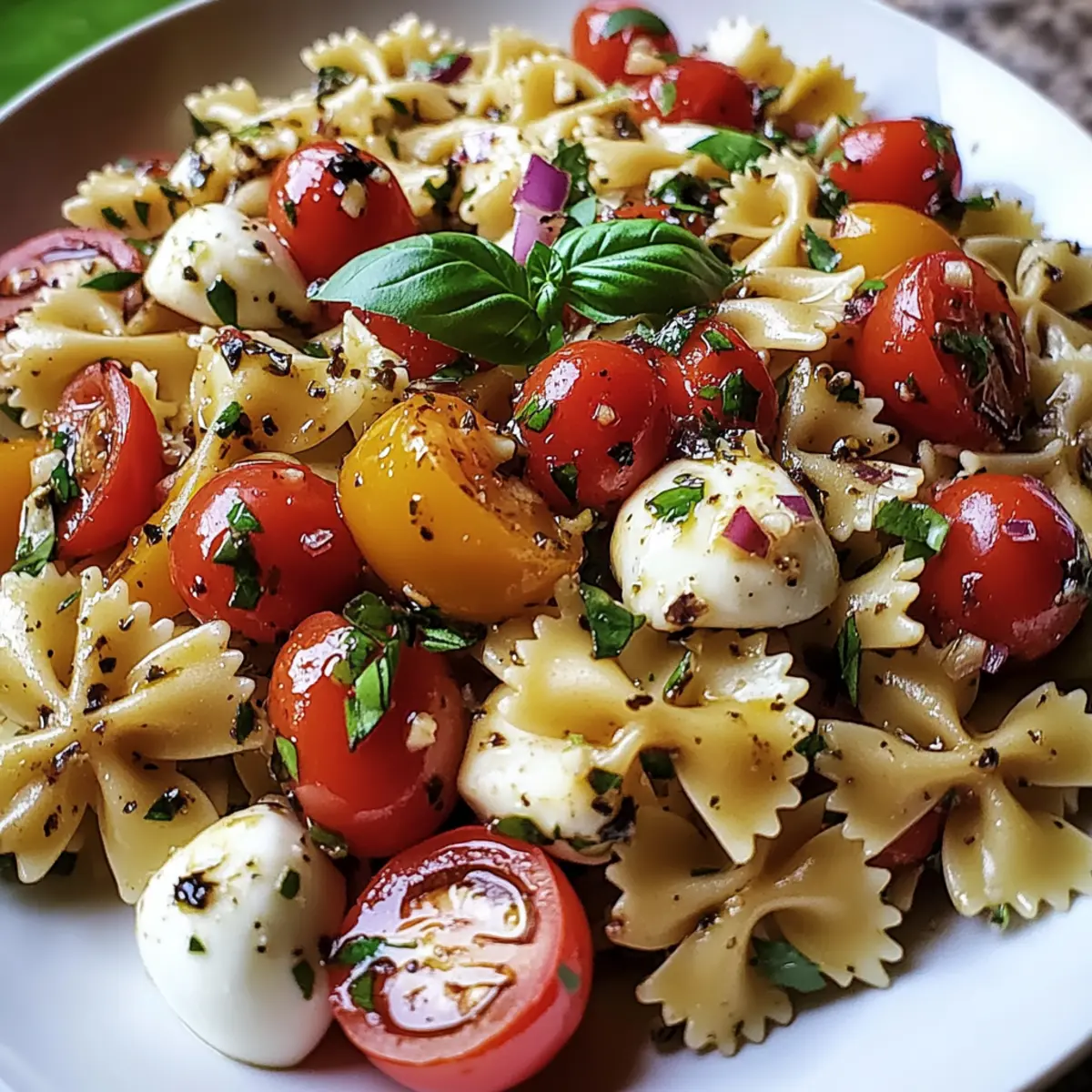 Refreshing Bruschetta Pasta Salad for Vibrant Summer Meals
