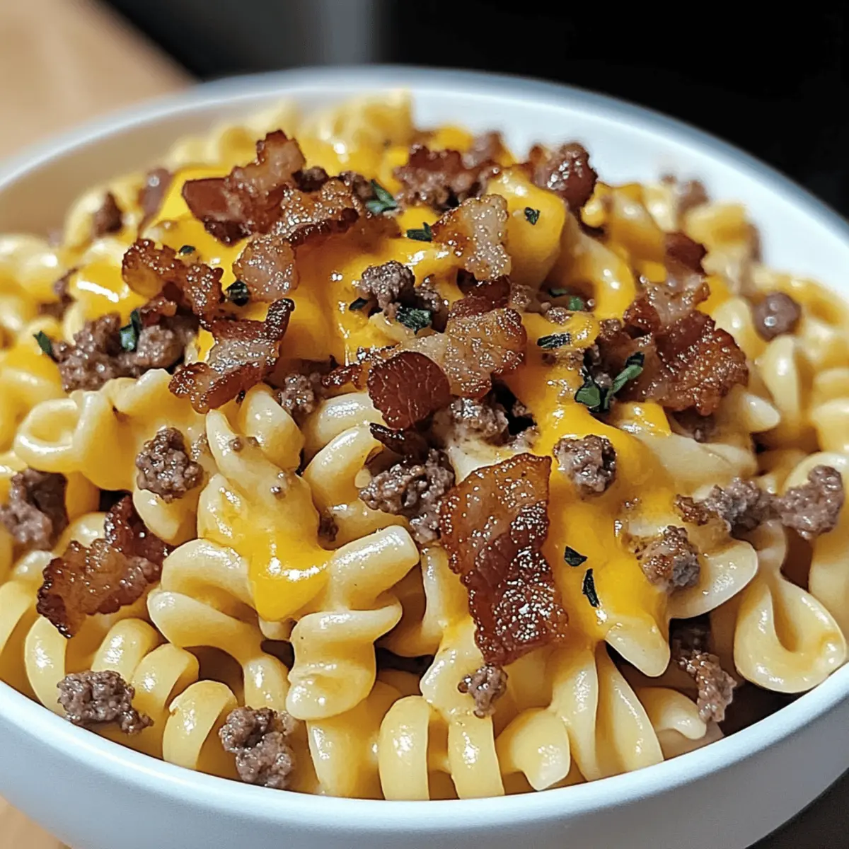 Bacon Cheeseburger Pasta cy2p2u