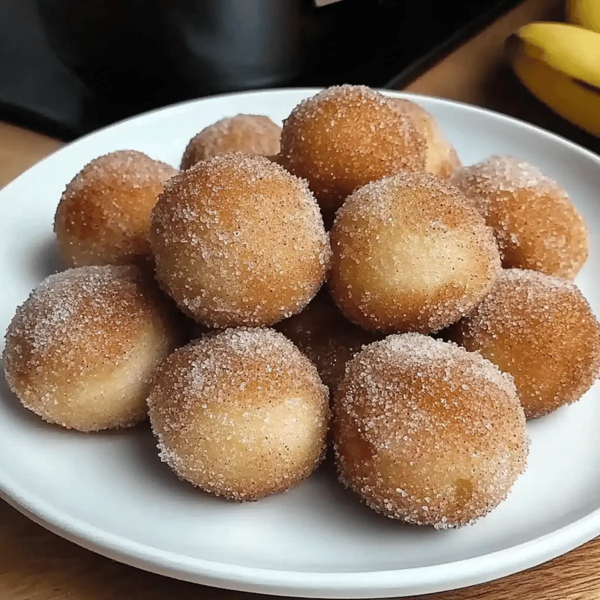 Irresistibly Soft Banana Donut Holes in Just 3 Ingredients