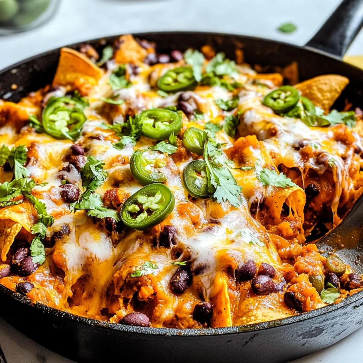 Butternut Squash and Black Bean Enchilada Skillet wmeojw
