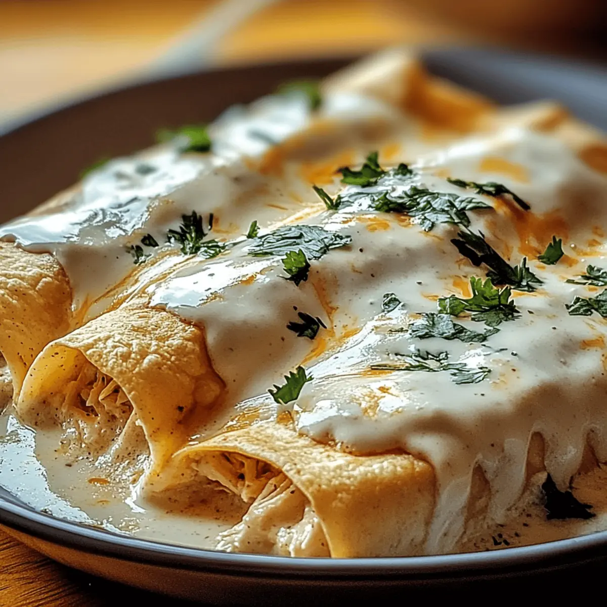 CHICKEN ENCHILADAS WITH SOUR CREAM WHITE SAUCE uy9y7a