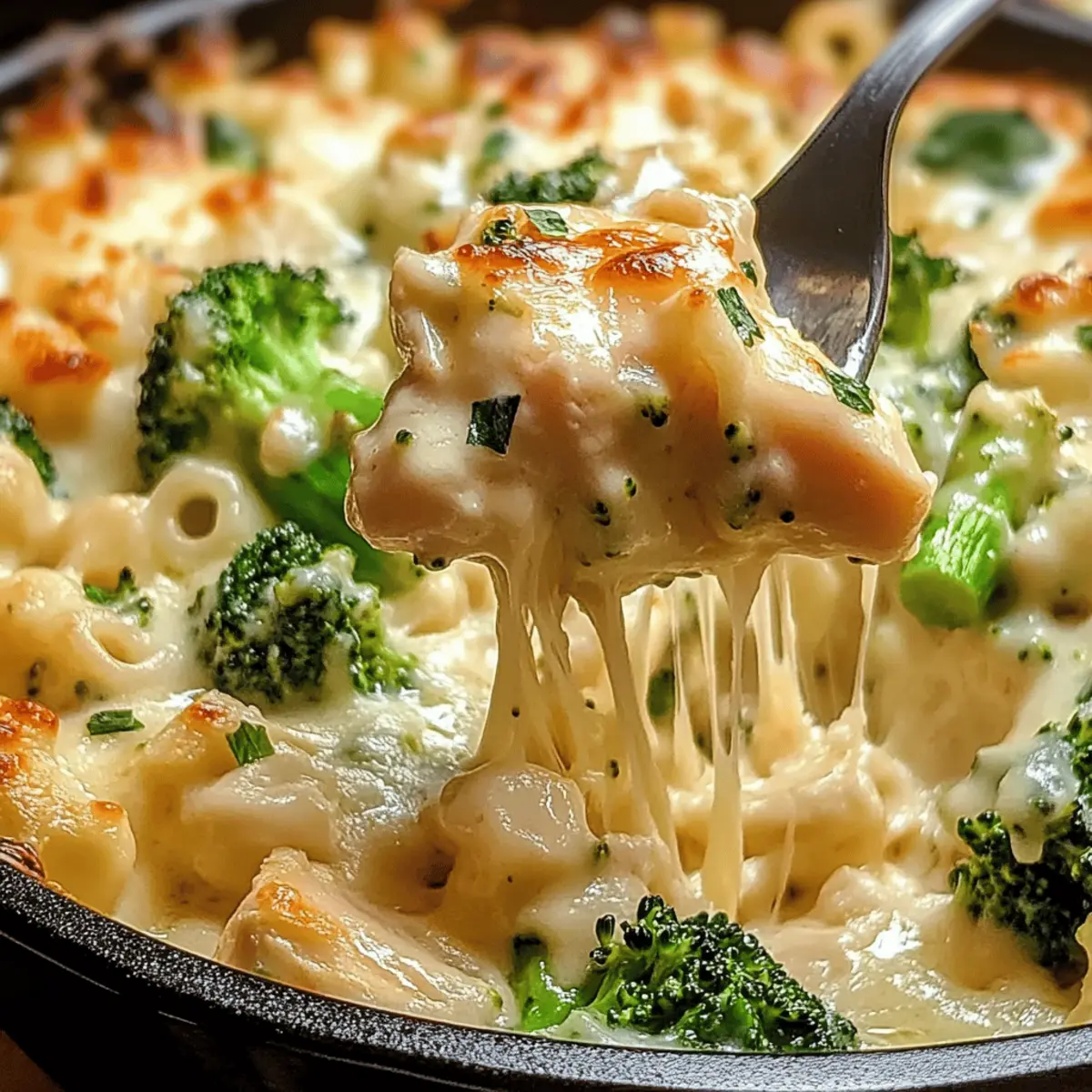 Creamy Chicken and Broccoli Alfredo Bake for Cozy Nights