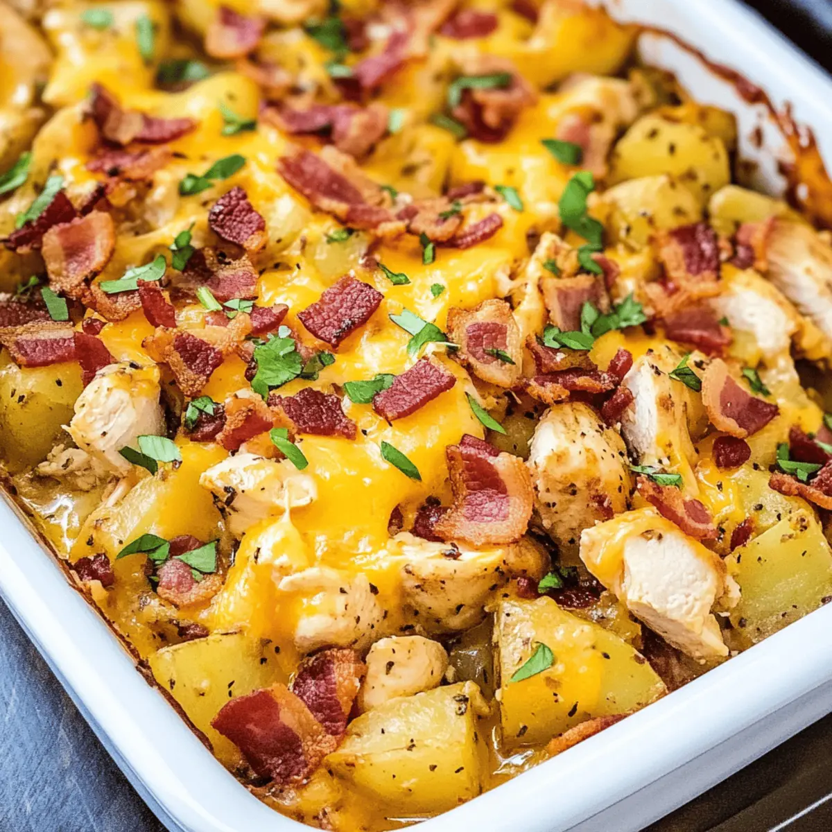 Loaded Chicken and Potato Casserole for Comfort Food Lovers