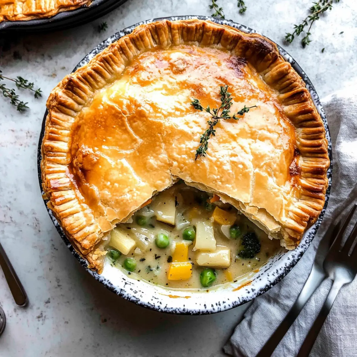 Creamy Vegetable Pot Pie fifslg