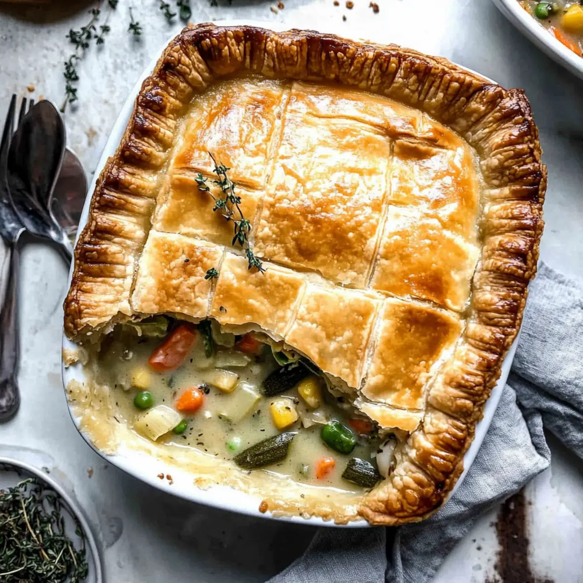 Creamy Vegetable Pot Pie loksyu