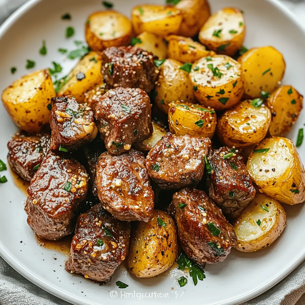 Savor Garlic Steak Bites and Potatoes for Cozy Comfort