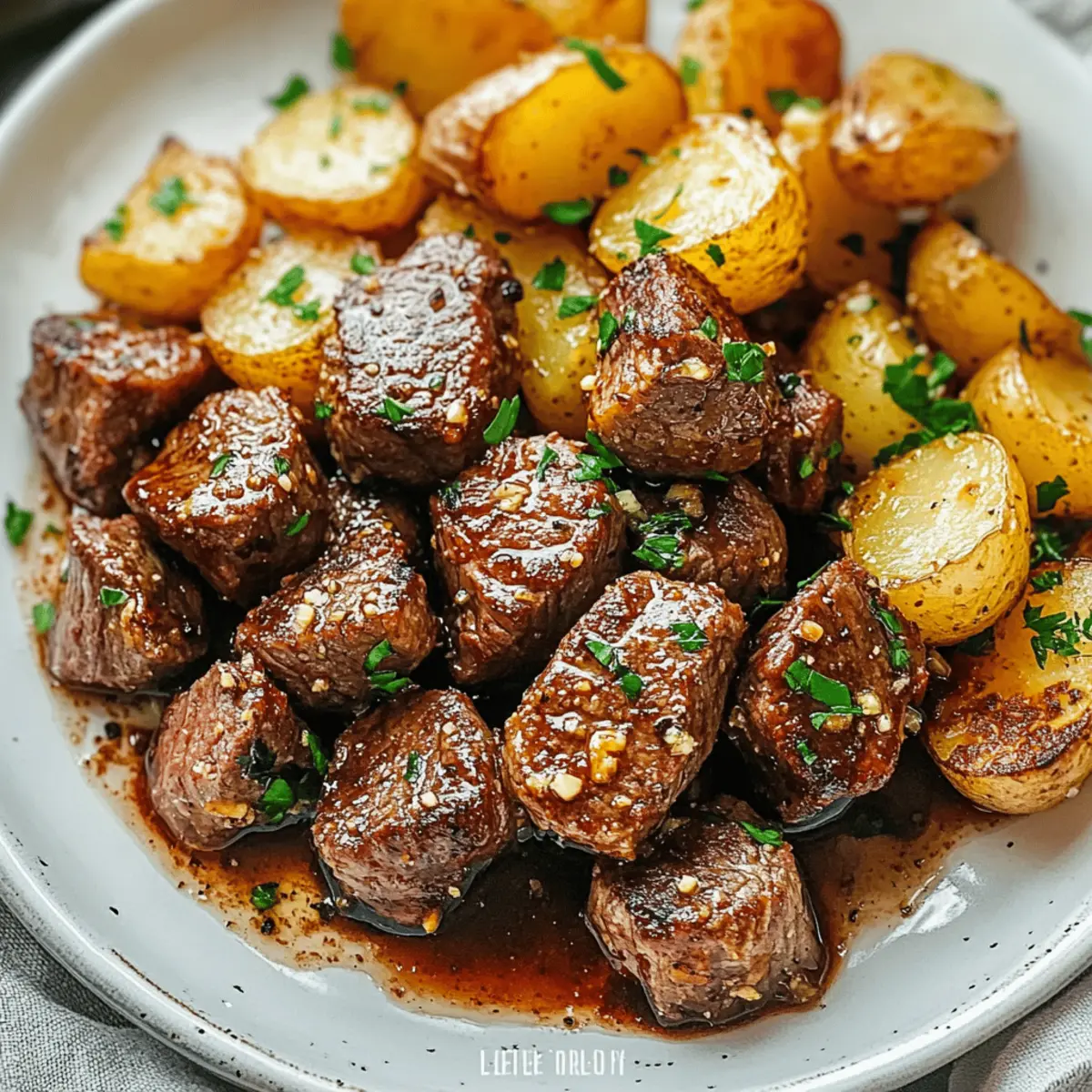 Garlic Steak Bites and Potatoes ydett5