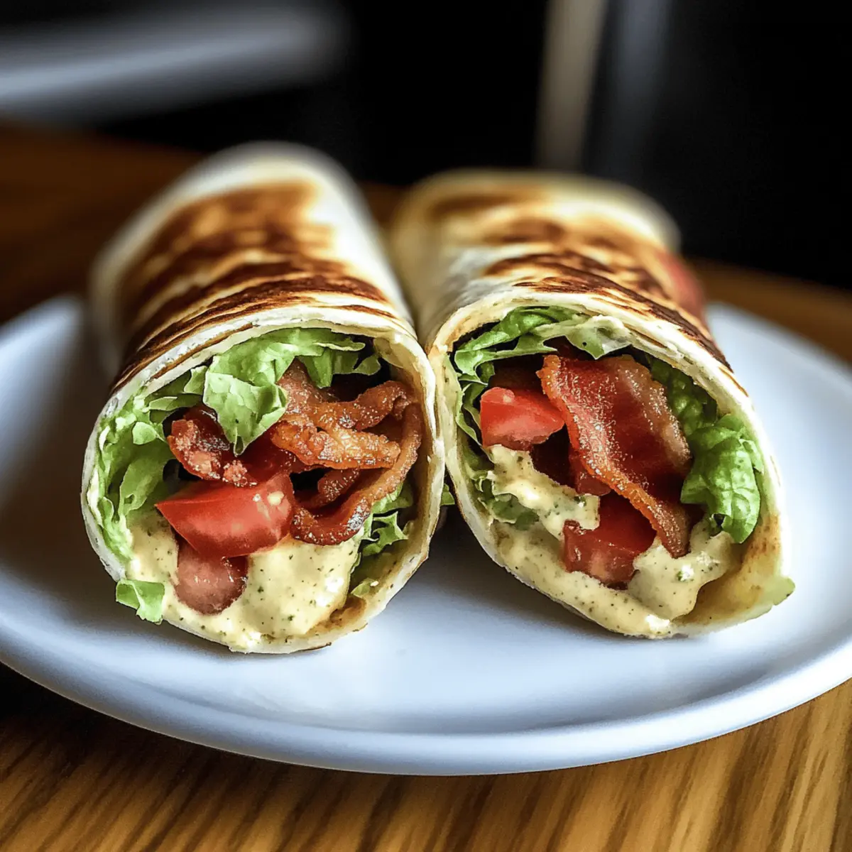 Gourmet BLT Wraps q5cbqv