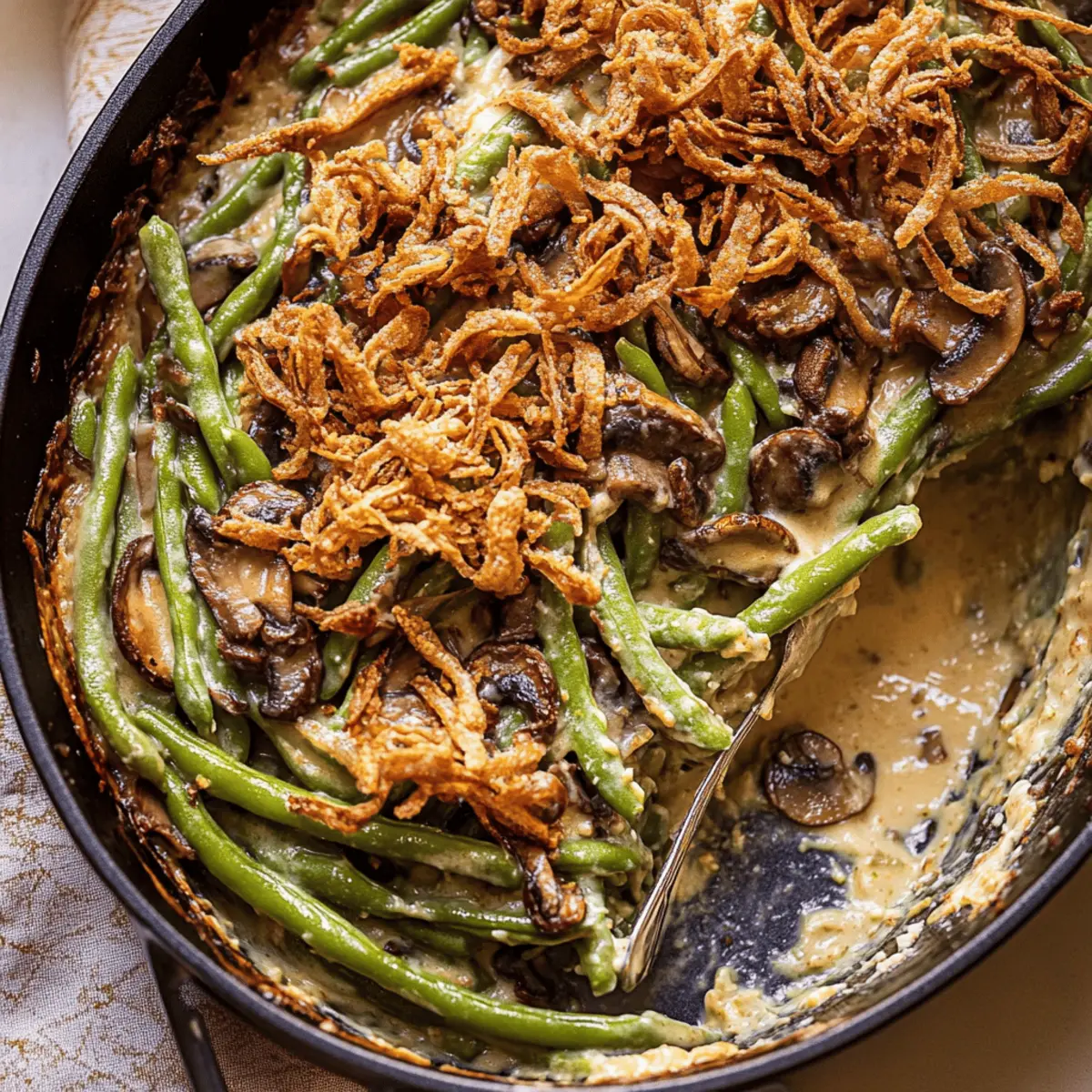 Ultimate Green Bean Casserole with Homemade Mushroom Sauce