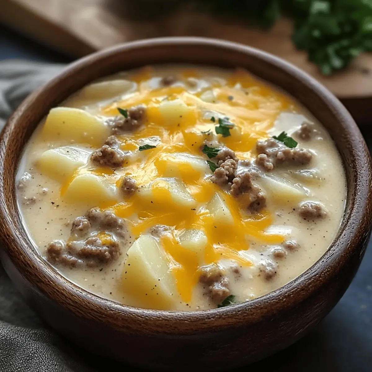 Comforting Hamburger Potato Soup for Chilly Nights