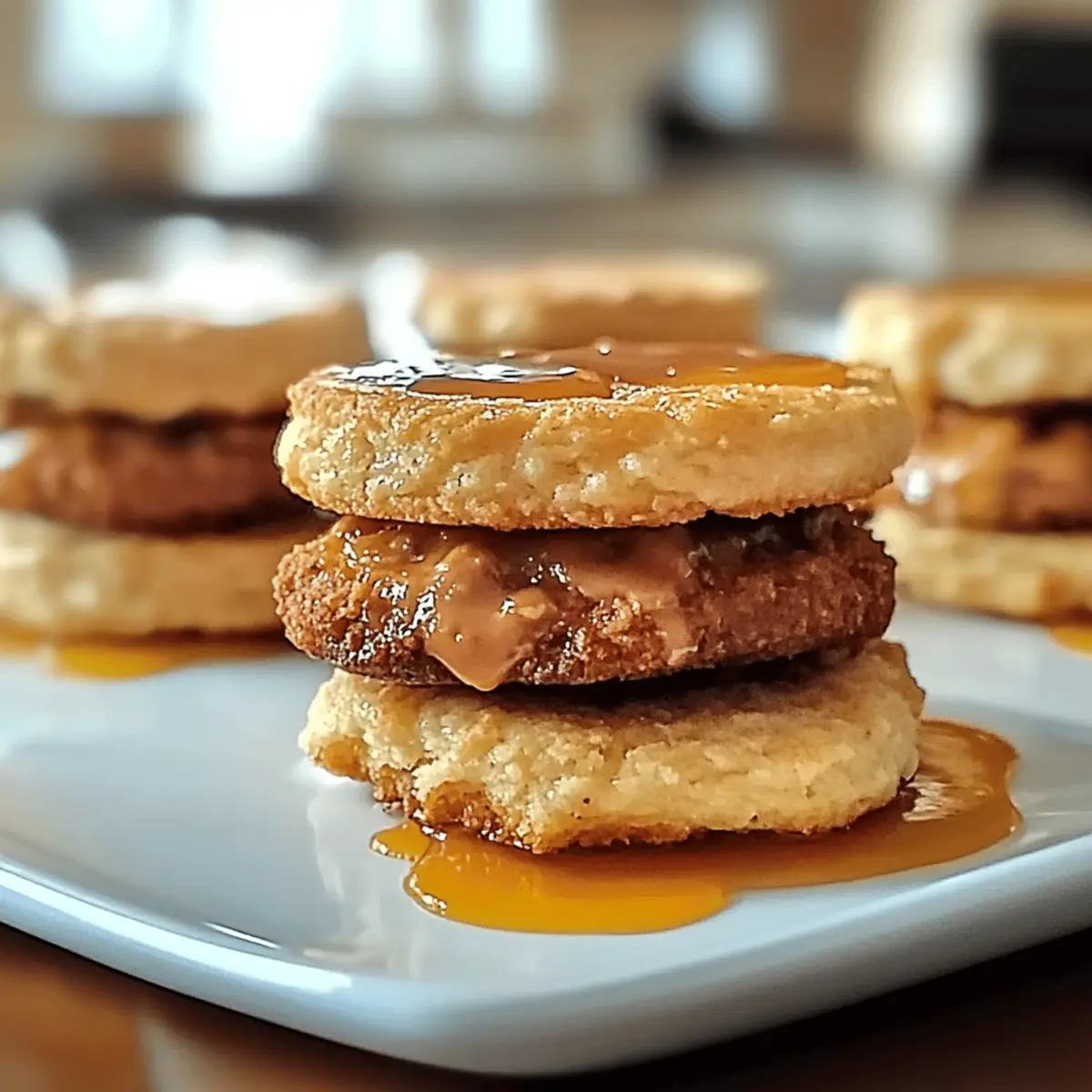 Hot Honey Chicken Biscuits mdegvy