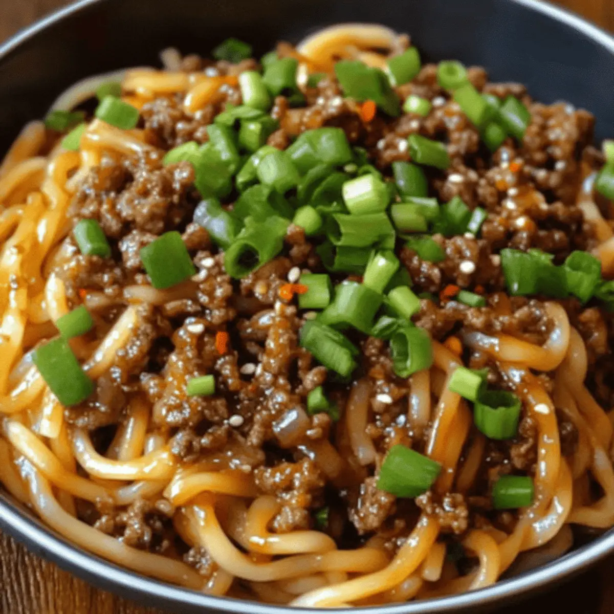 Savory Mongolian Ground Beef Noodles Ready in 30 Minutes