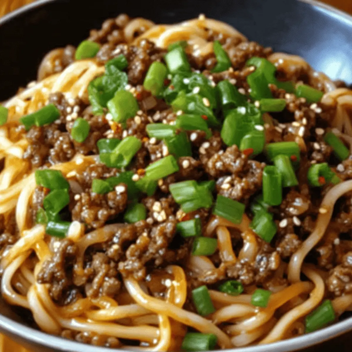 Mongolian Ground Beef Noodles tesv9l