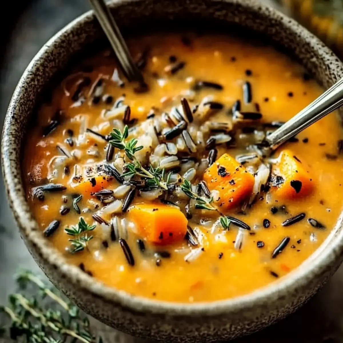 Vegan Pumpkin Wild Rice Soup s4iubu