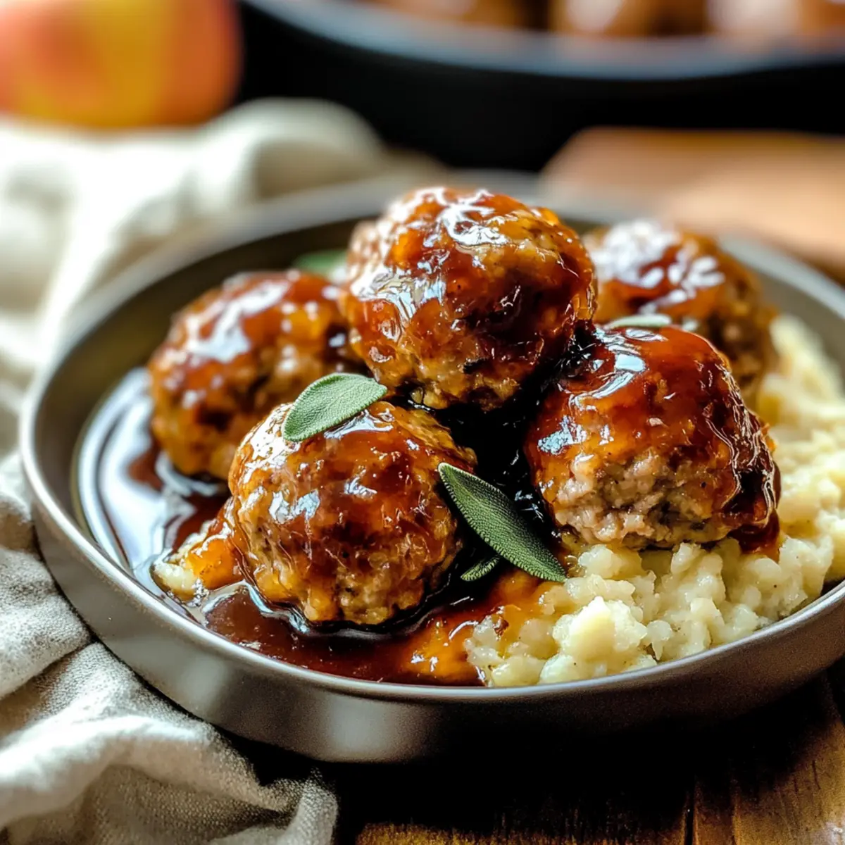 Savory Healthy Apple Cider Turkey Meatballs for Cozy Nights