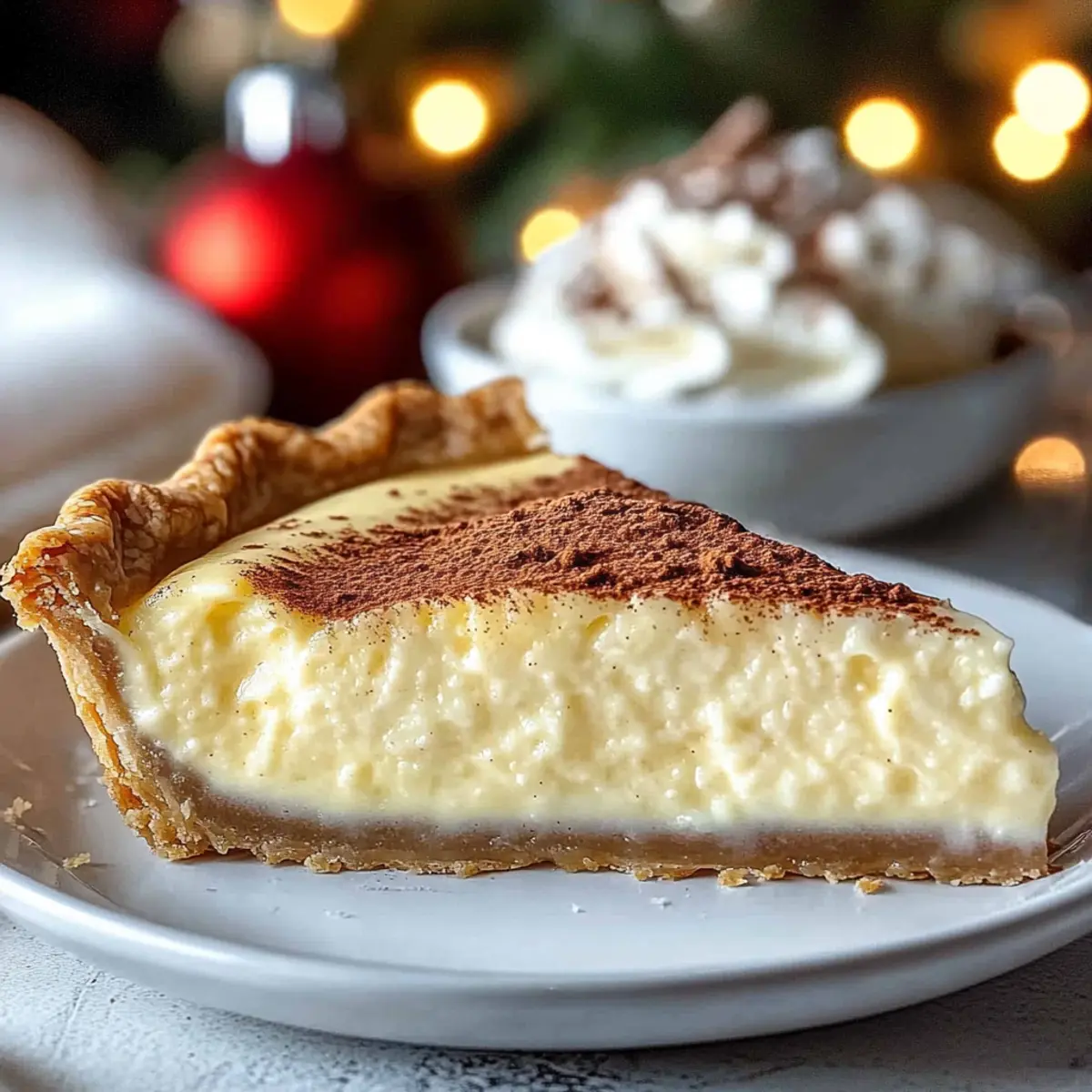 Indulge in Christmas Eve Cinnamon-Vanilla Custard Pie Magic