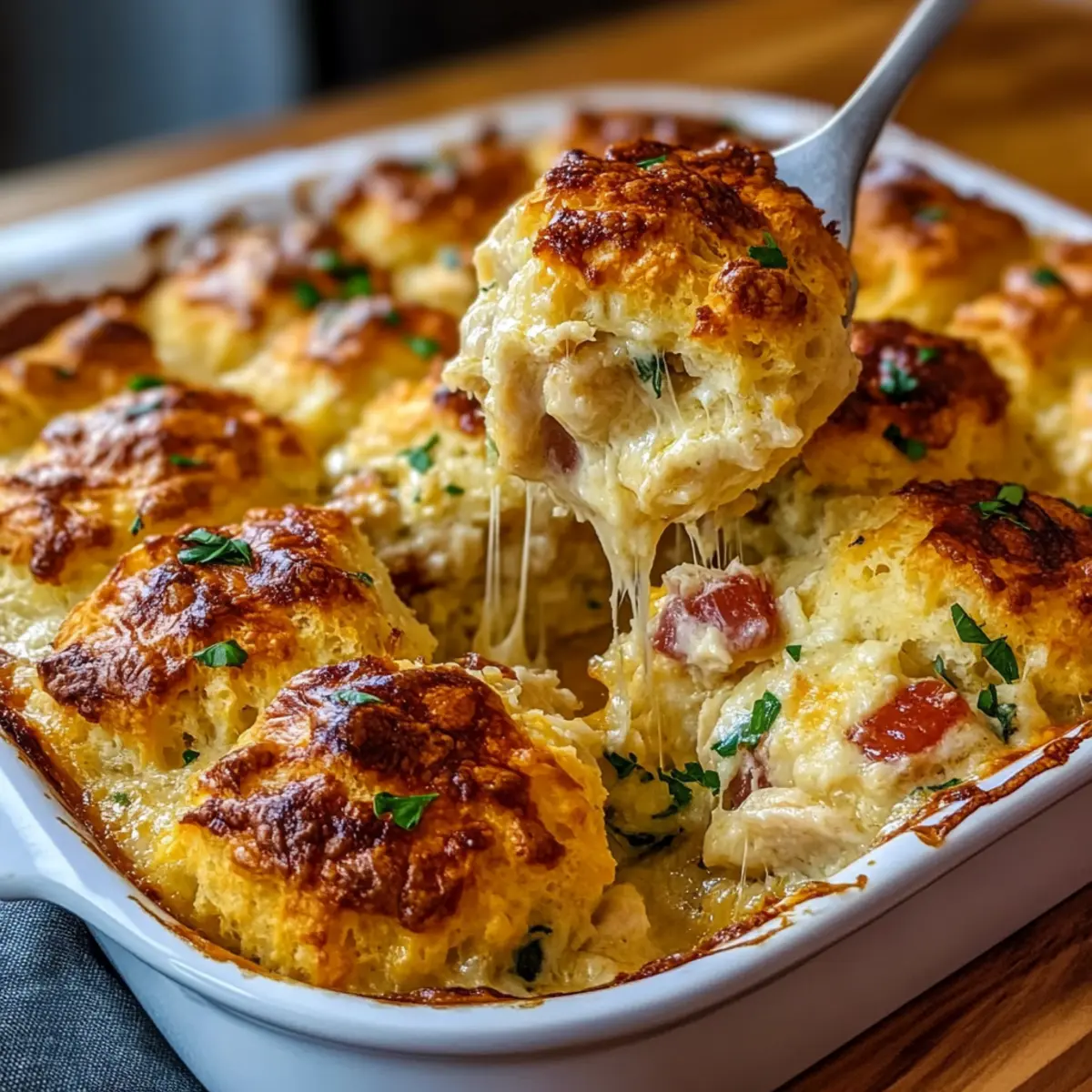Cozy Chicken Bubble Biscuit Bake Casserole for Family Nights
