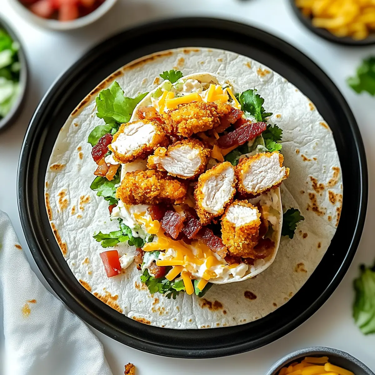 Irresistible Crispy Chicken Bacon Ranch Wrap You’ll Love