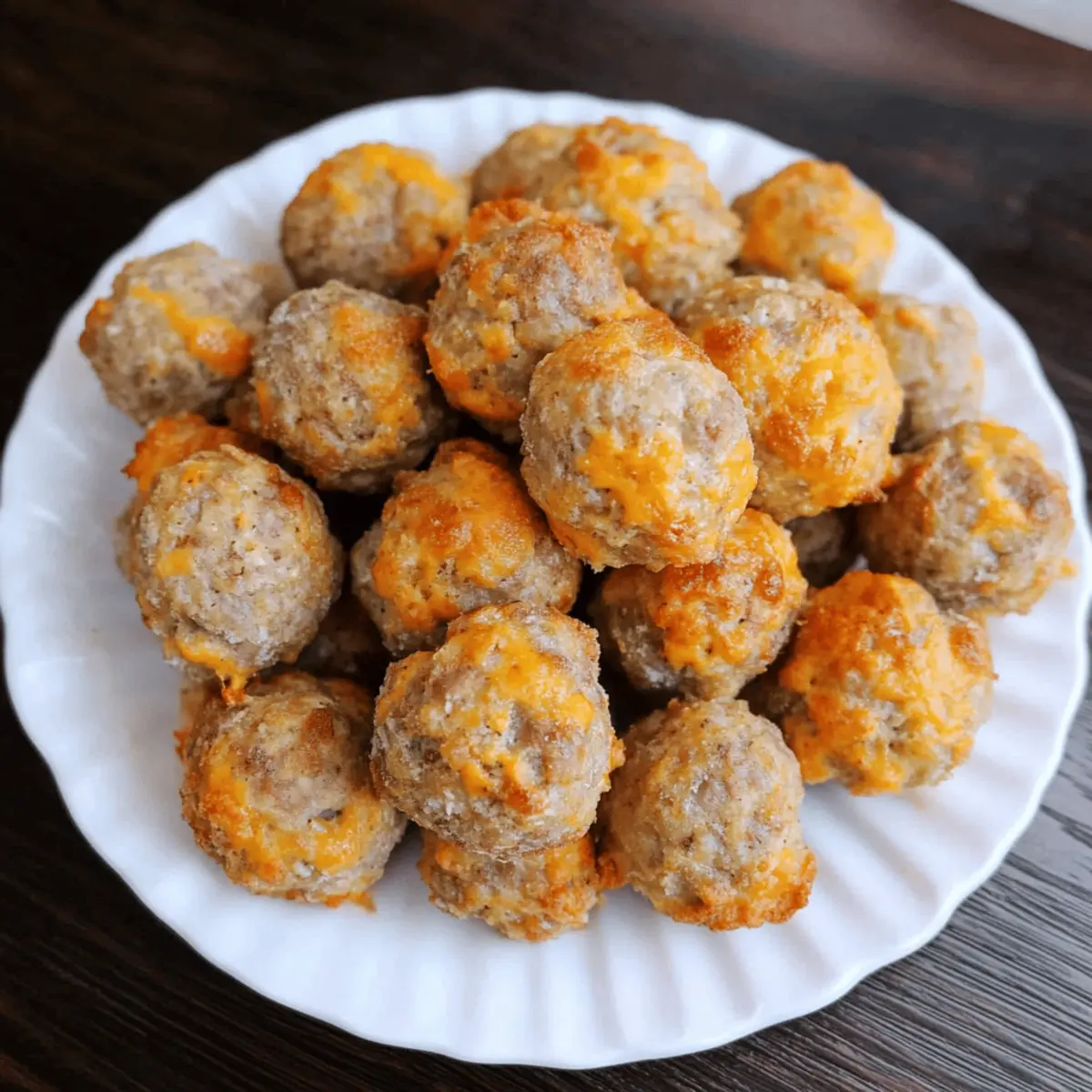 Creamy & Cheesy Cream Cheese Sausage Balls You’ll Love