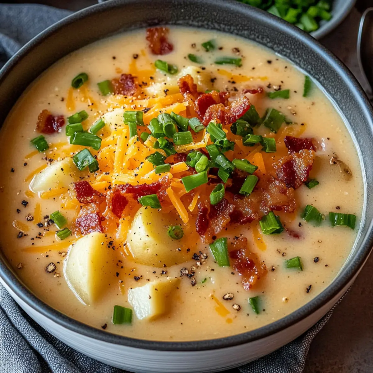 Creamy Loaded Baked Potato Soup for Cozy Nights In